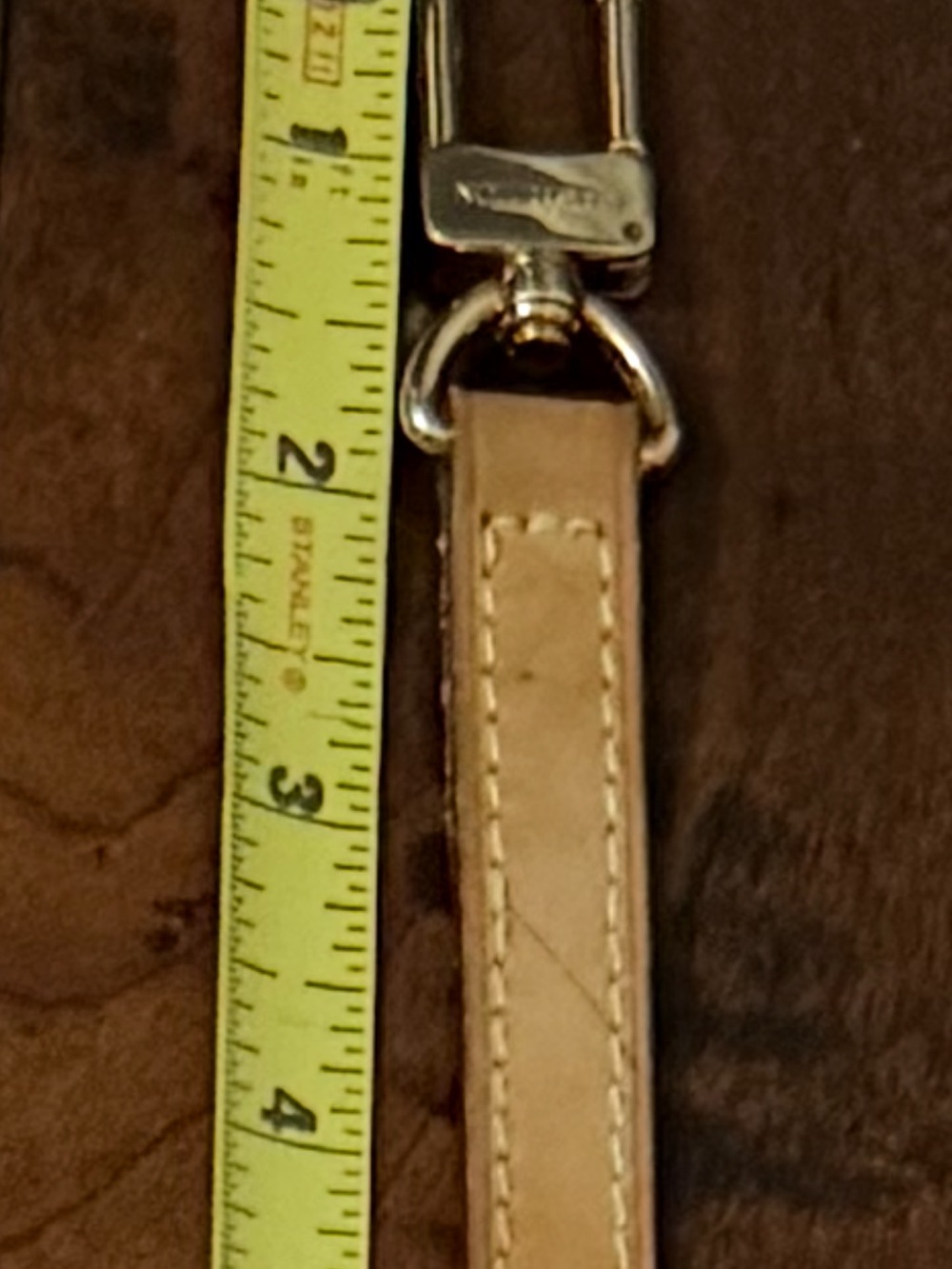 Louis Vuitton Tan Leather Adjustable Shoulder Strap - Picture 7 of 8